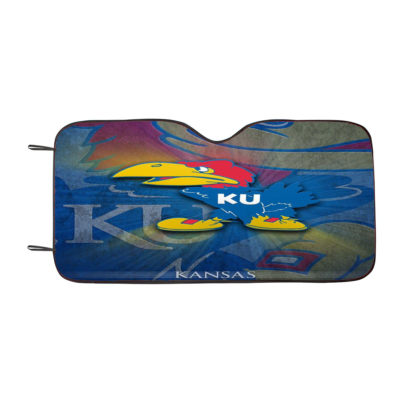 Kansas Jayhawk Logo Wallpaper Car Auto Sun Shade Windshield Cover