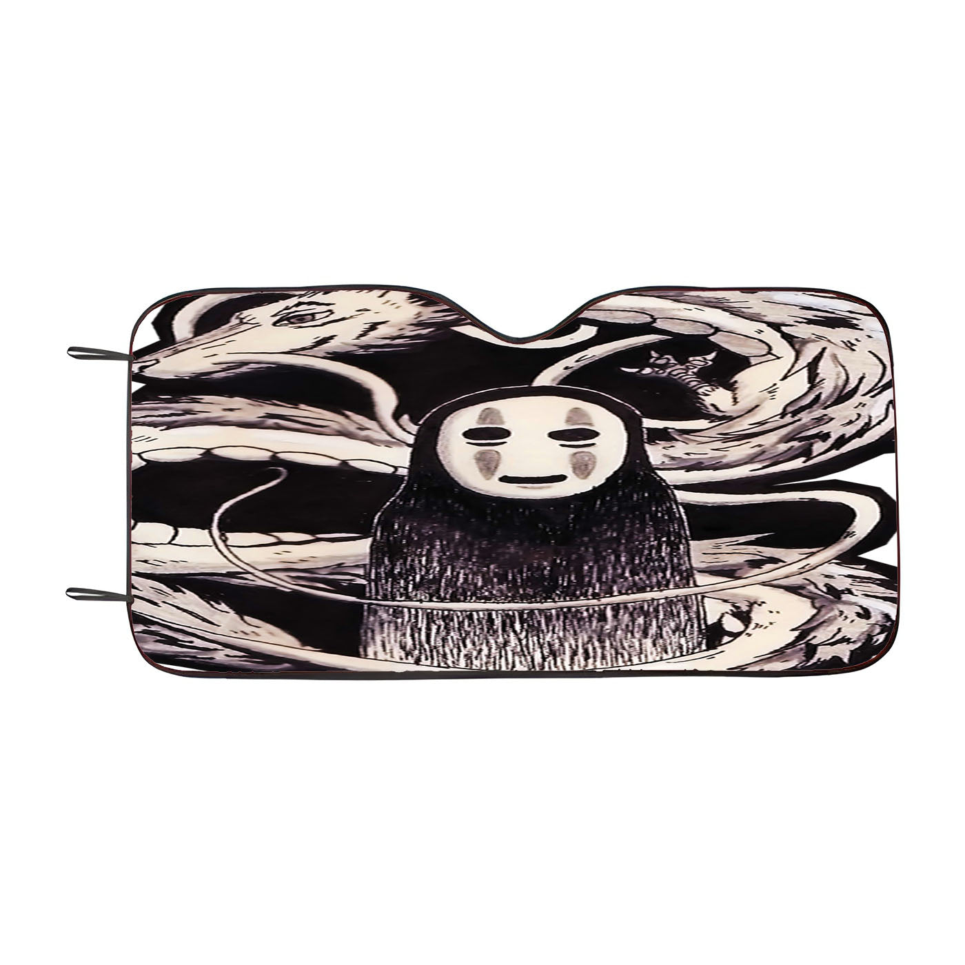 Kaonashi And The Dragon Car Auto Sun Shade Windshield Cover