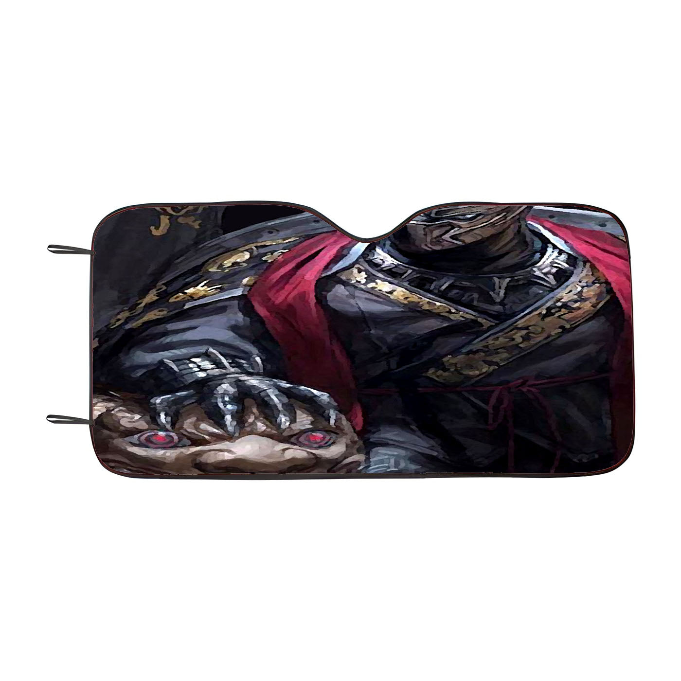King Black Panther Purple Glow Car Auto Sun Shade Windshield Cover