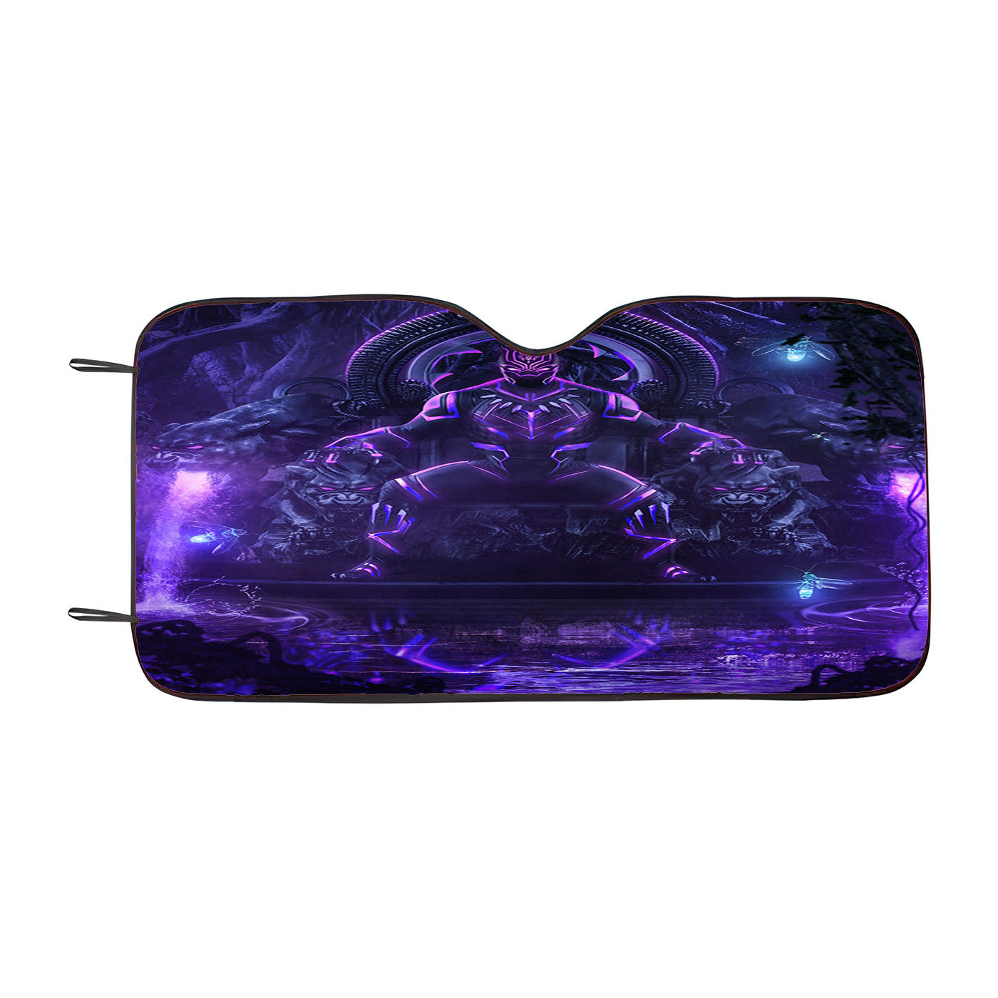 King Black Panther Car Auto Sun Shade Windshield Cover
