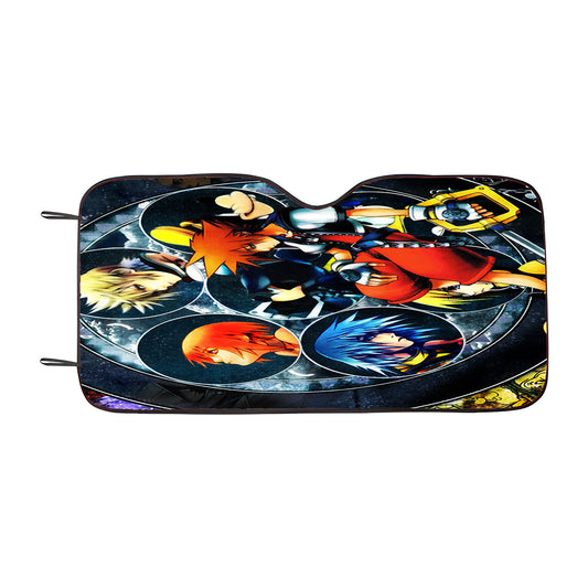 Kingdom Hearts Disney Villains Car Auto Sun Shade Windshield Cover
