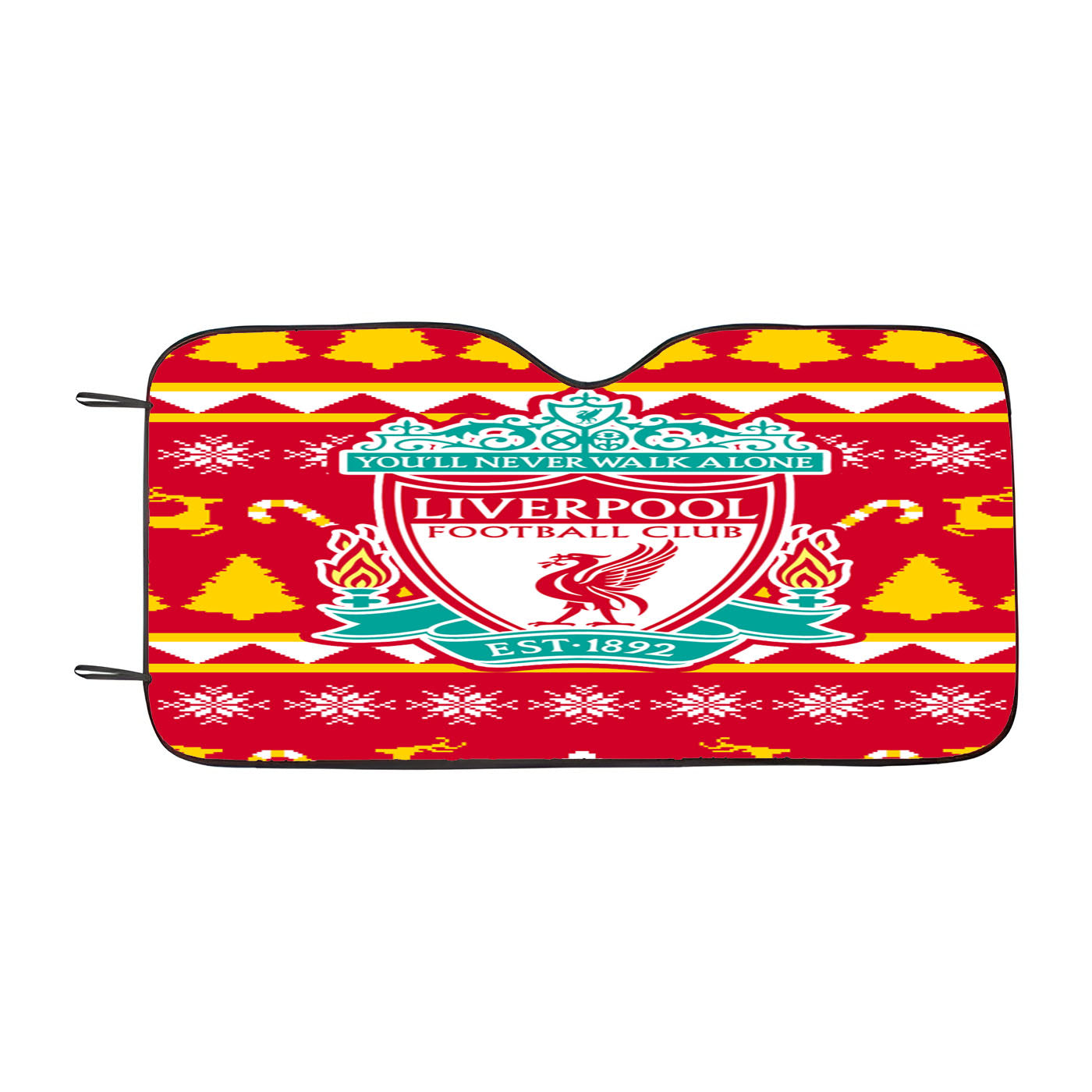 Liverpool Fc Christmas Sweater Car Auto Sun Shade Windshield Cover