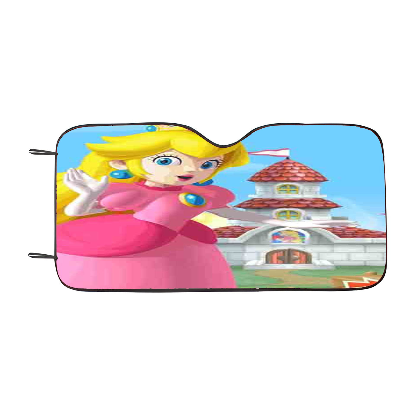 Mario And Princess Peach Left Car Auto Sun Shade Windshield Cover