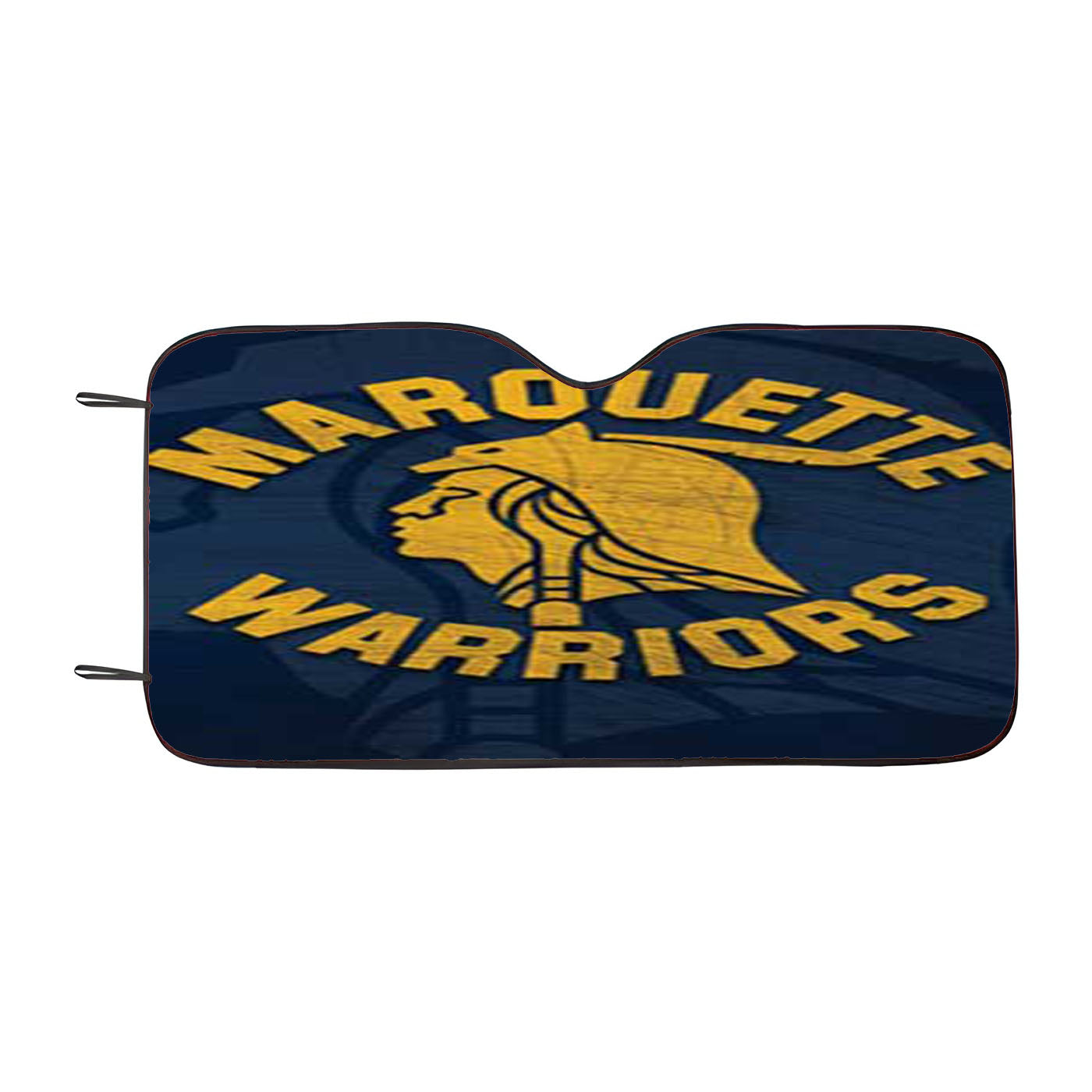 Marquette Warriors Logo Scratch Car Auto Sun Shade Windshield Cover