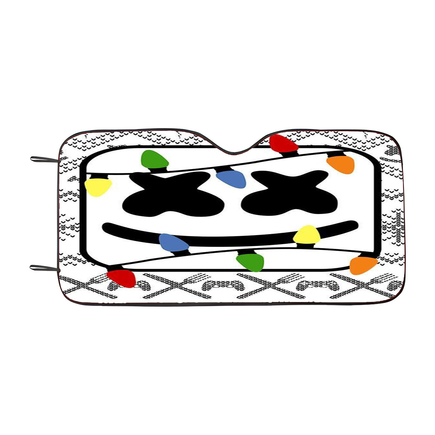 Marshmello Christmas Car Auto Sun Shade Windshield Cover
