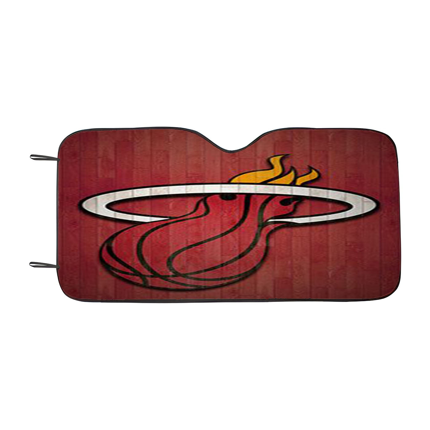 Miami Heat Basket Car Auto Sun Shade Windshield Cover