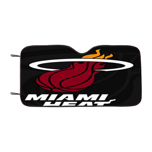 Miami Heat Metal Glossy Logo Car Auto Sun Shade Windshield Cover