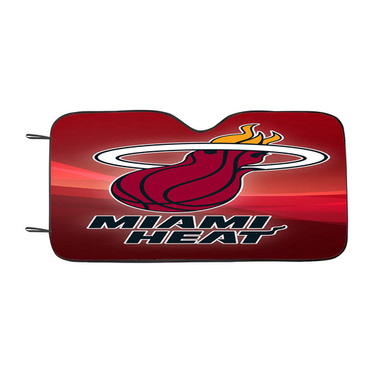 Miami Heat Car Auto Sun Shade Windshield Cover