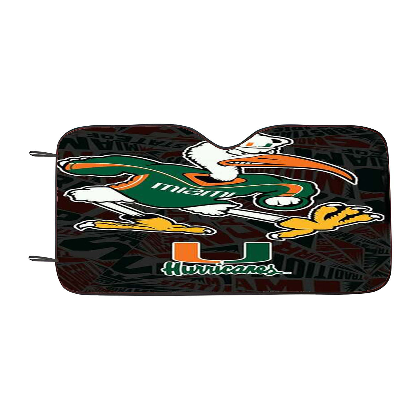 Miami Hurricanes Car Auto Sun Shade Windshield Cover