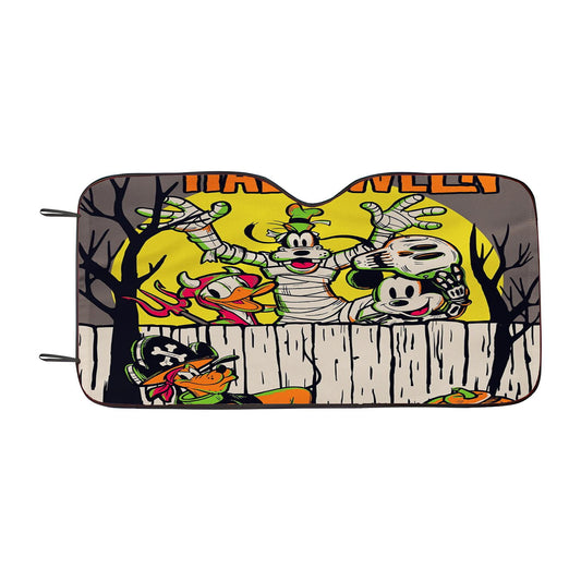 Mickey And Friends Halloween Car Auto Sun Shade Windshield Cover