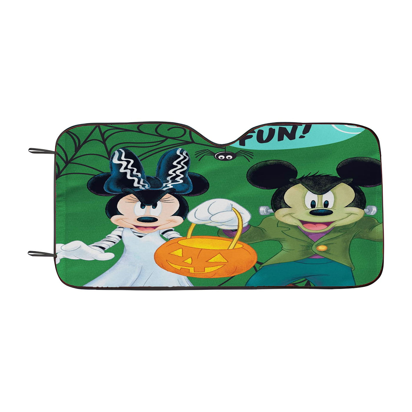Mickey Minnie Halloween Car Auto Sun Shade Windshield Cover