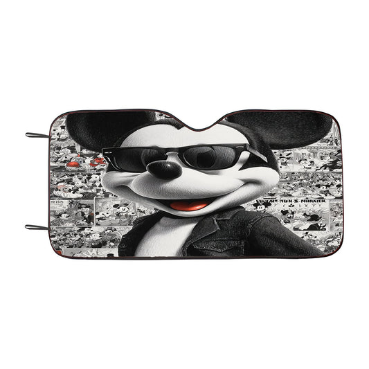 Mickey Mouse And Minnie Mouse Happy Easter Car Auto Sun Shade Windshield Cover