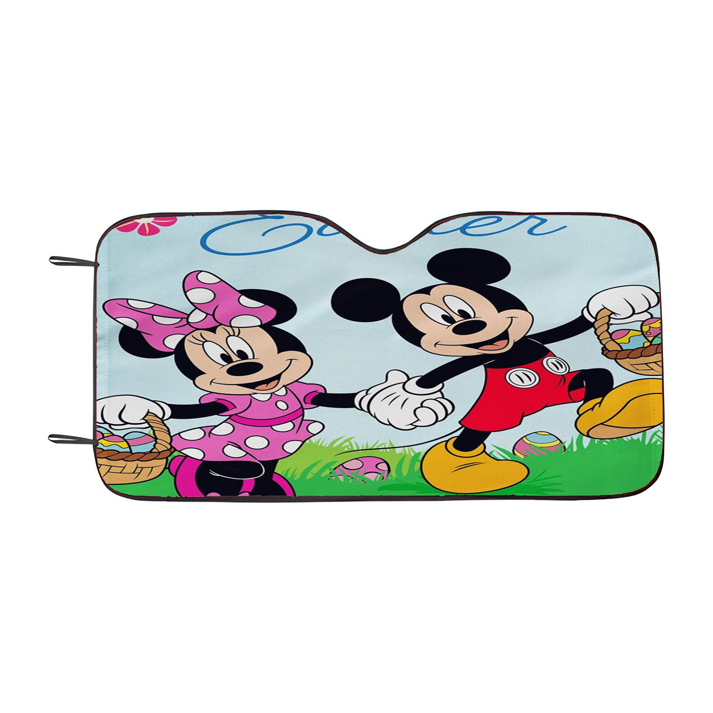 Mickey Mouse And Minnie Mouse Summer Car Auto Sun Shade Windshield Cover
