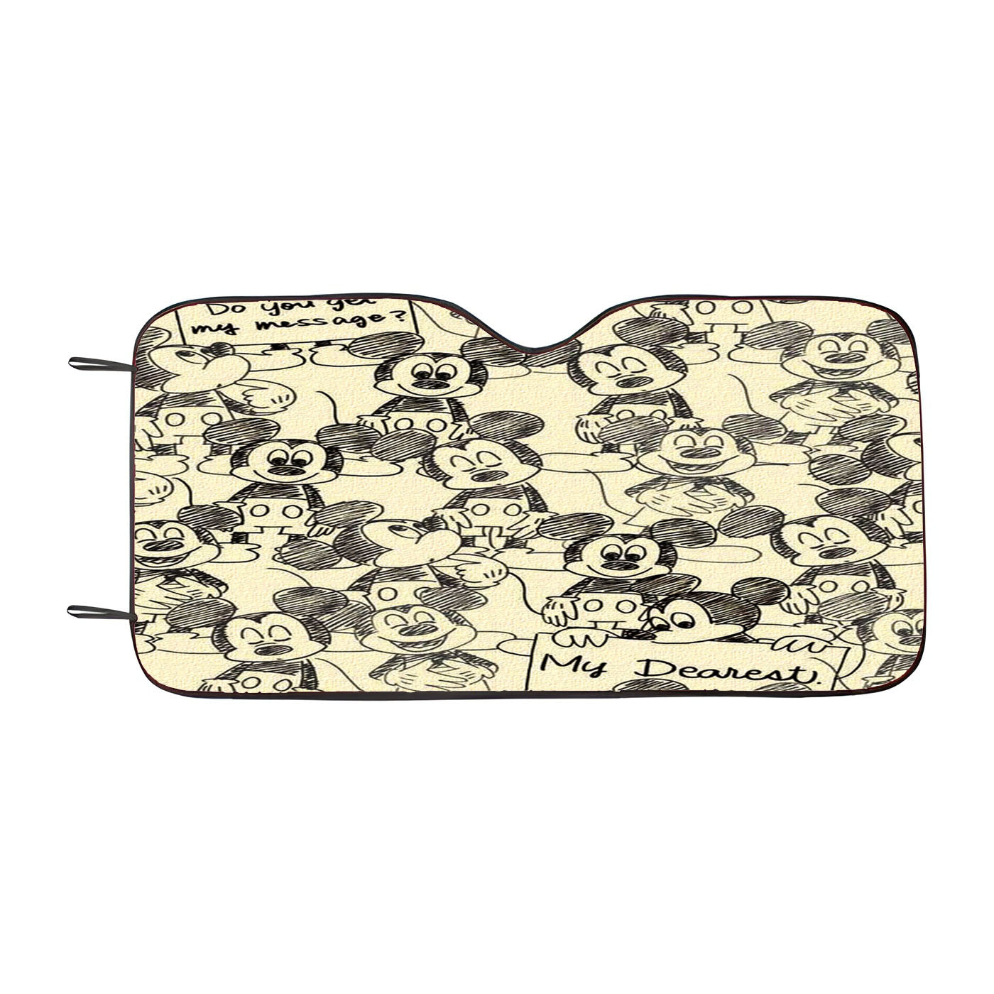 Mickey Mouse Romero Britto Car Auto Sun Shade Windshield Cover