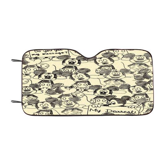 Mickey Mouse Romero Britto Car Auto Sun Shade Windshield Cover