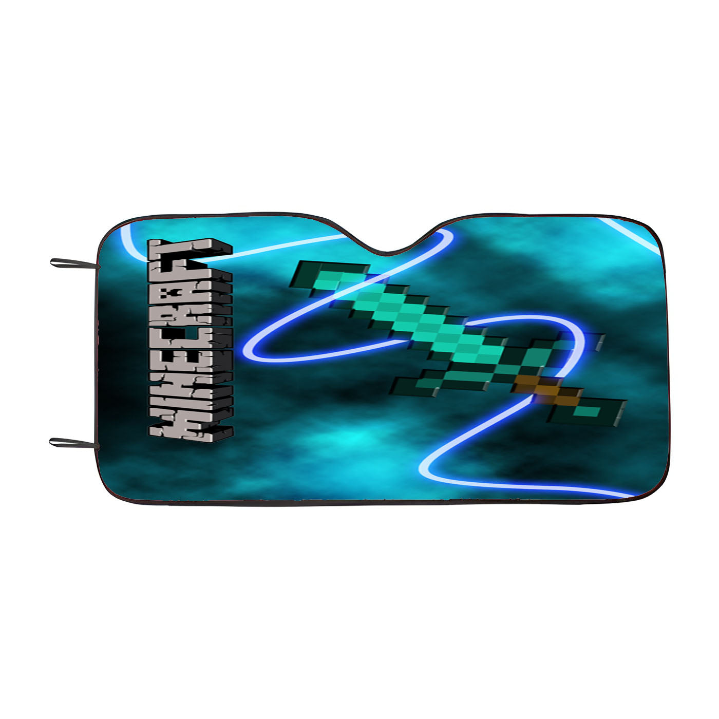 Minecraft Creeper Sword Car Auto Sun Shade Windshield Cover