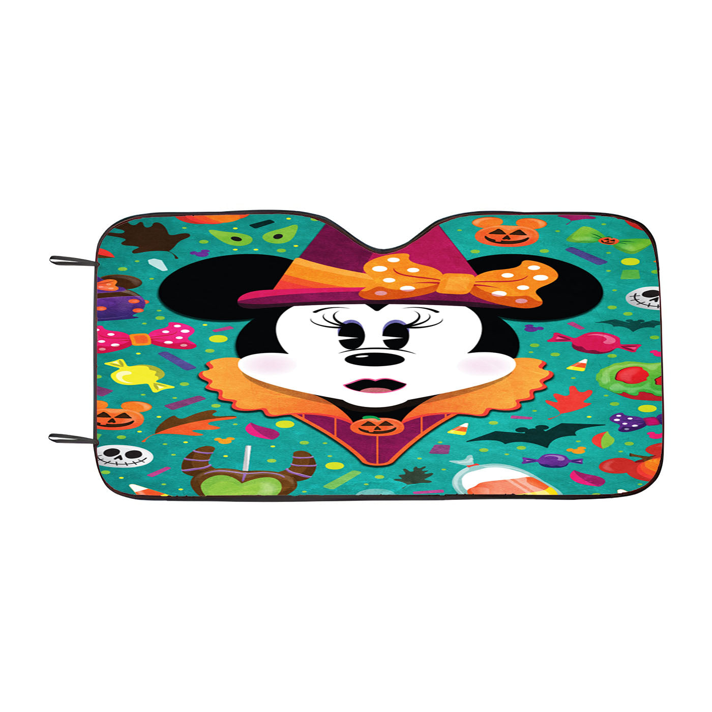 Minnie Mouse Halloween Car Auto Sun Shade Windshield Cover