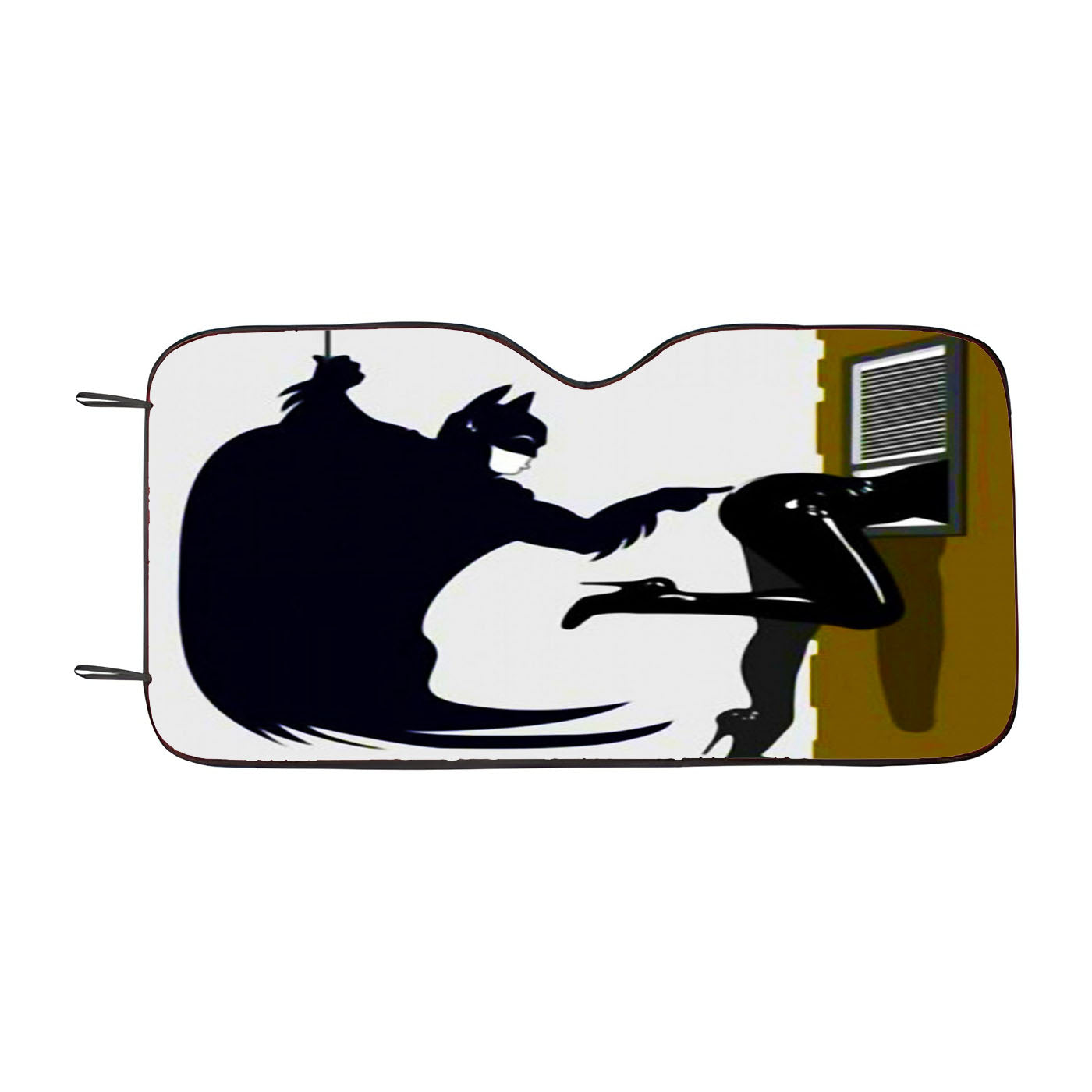 Naughty Batman And Catwoman Car Auto Sun Shade Windshield Cover