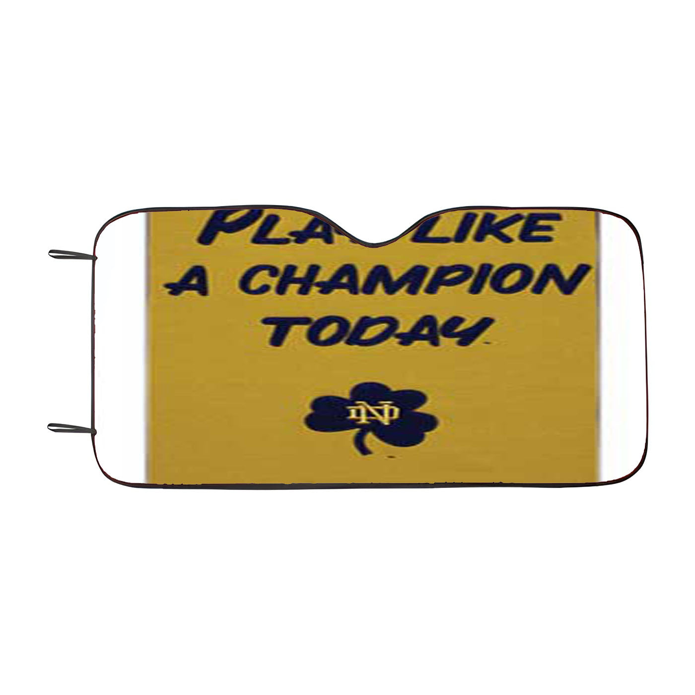 Notre Dame Championship Banner Car Auto Sun Shade Windshield Cover