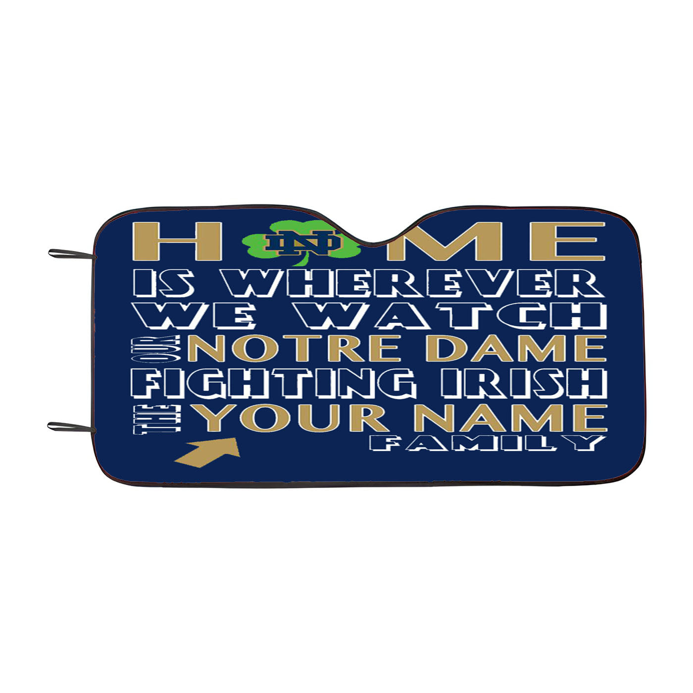 Notre Dame Fighting Irish Car Auto Sun Shade Windshield Cover