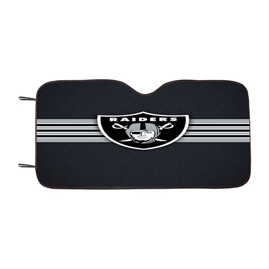 Oakland Raiders Vintage Stripe Car Auto Sun Shade Windshield Cover