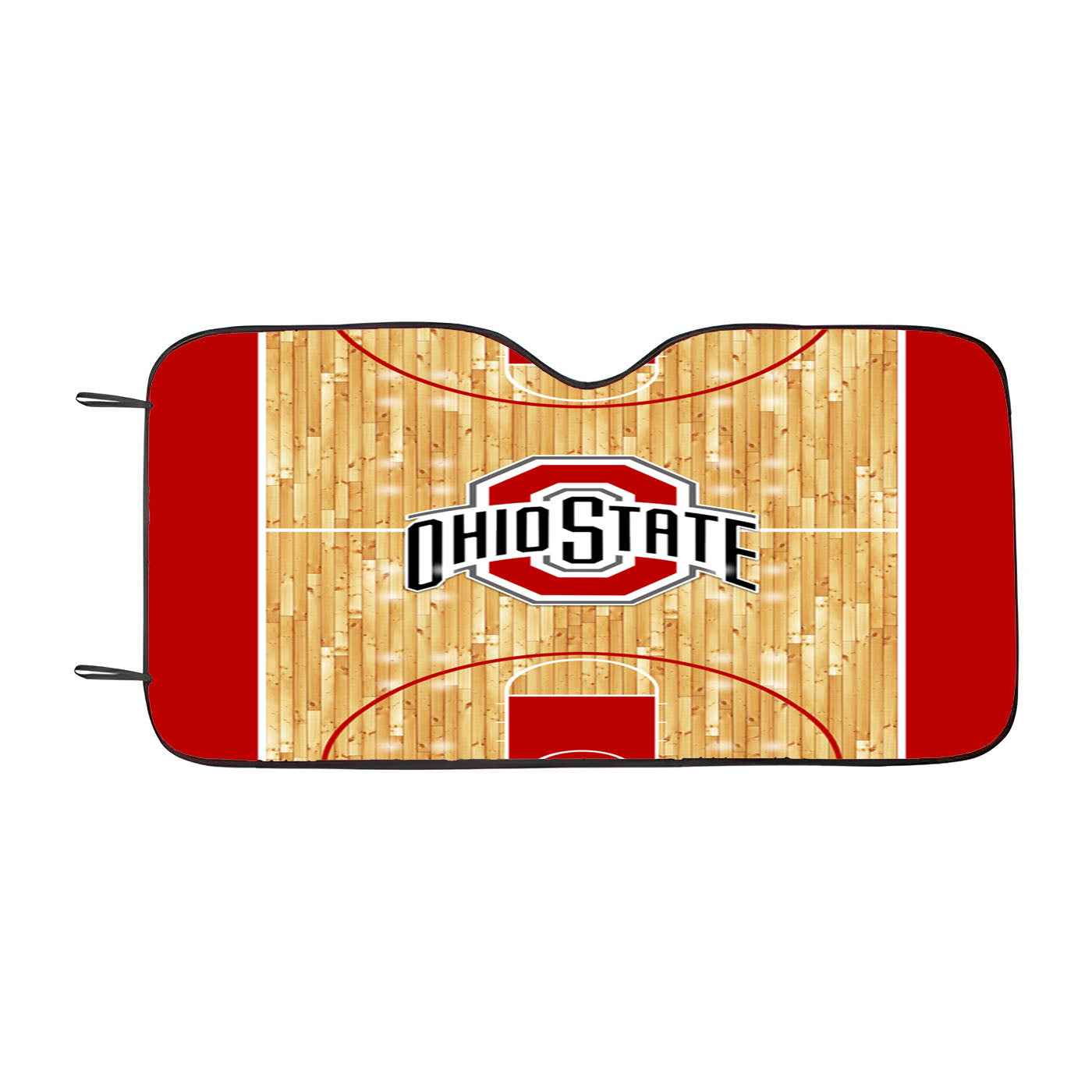 Ohio State Buckeyes Black Car Auto Sun Shade Windshield Cover