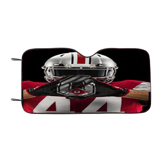 Ohio State Buckeyes Football Car Auto Sun Shade Windshield Cover