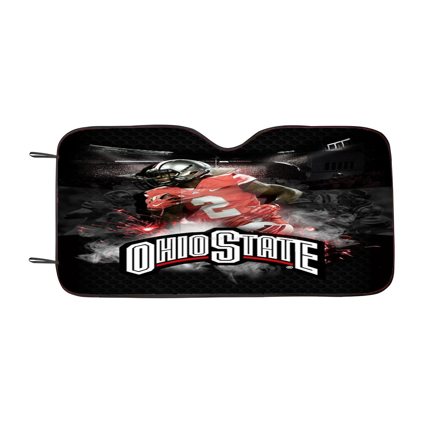 Ohio State Buckeyes Car Auto Sun Shade Windshield Cover