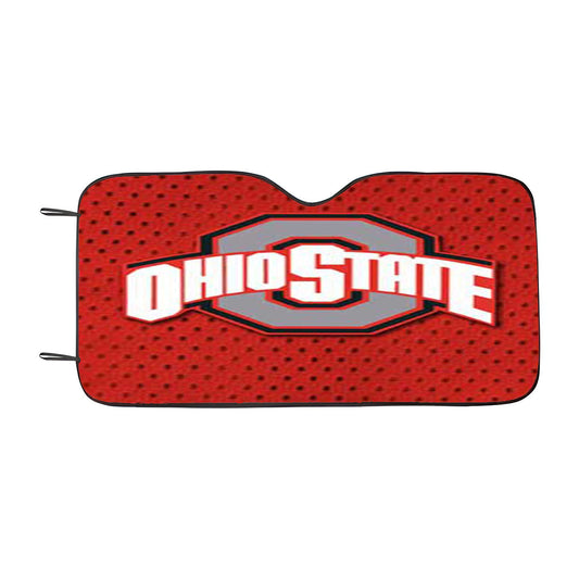 Ohio State Logo Under Stripes Car Auto Sun Shade Windshield Cover