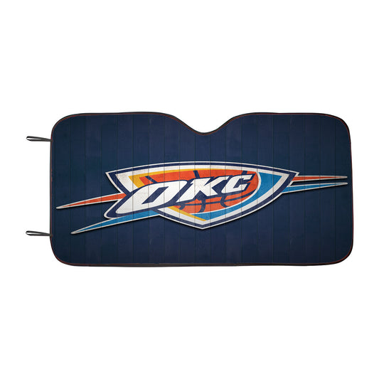 Oklahoma City Thunder Hardwood Car Auto Sun Shade Windshield Cover