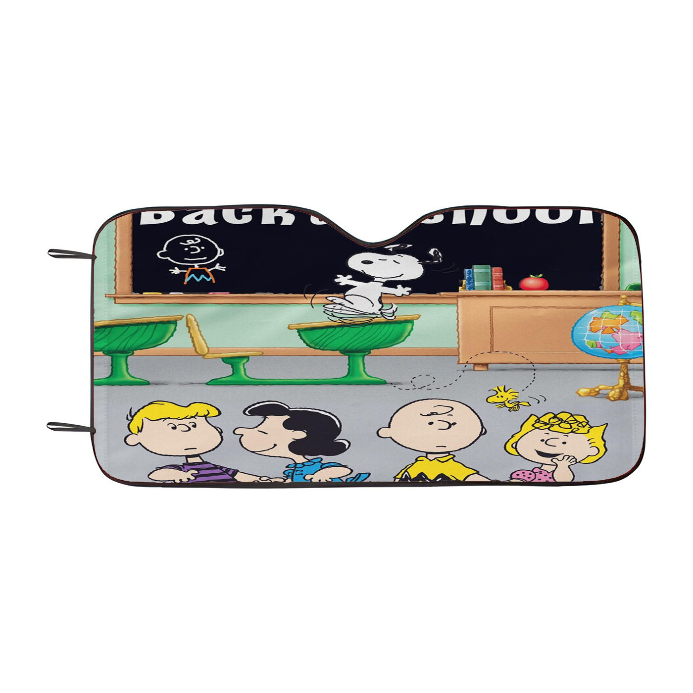 Peanuts Back To School Charlie Brown Car Auto Sun Shade Windshield Cover