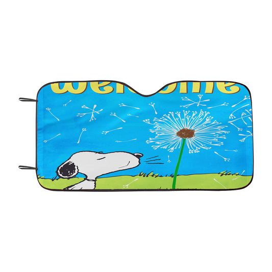 Peanuts Camp Life Snoopy Car Auto Sun Shade Windshield Cover