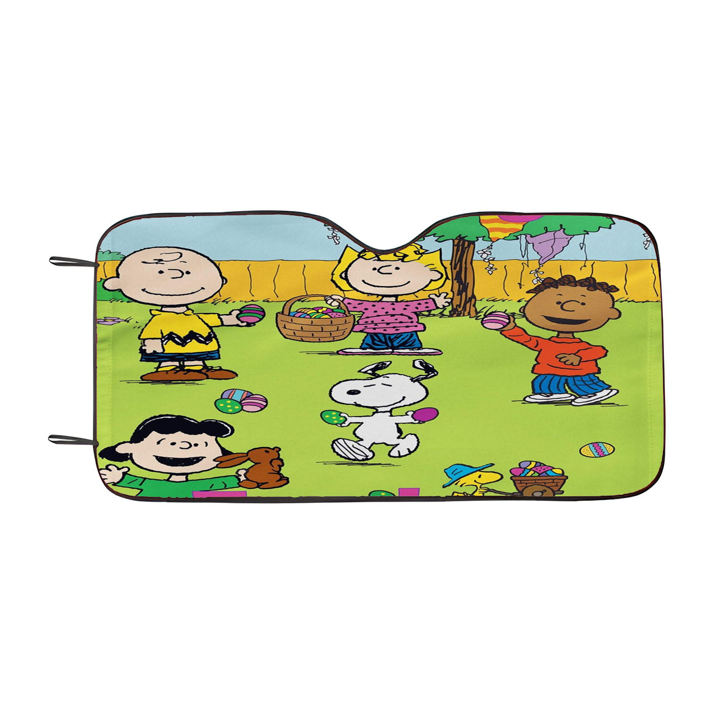 Peanuts Charlie Brown And Snoopy Thanksgiving Car Auto Sun Shade Windshield Cover