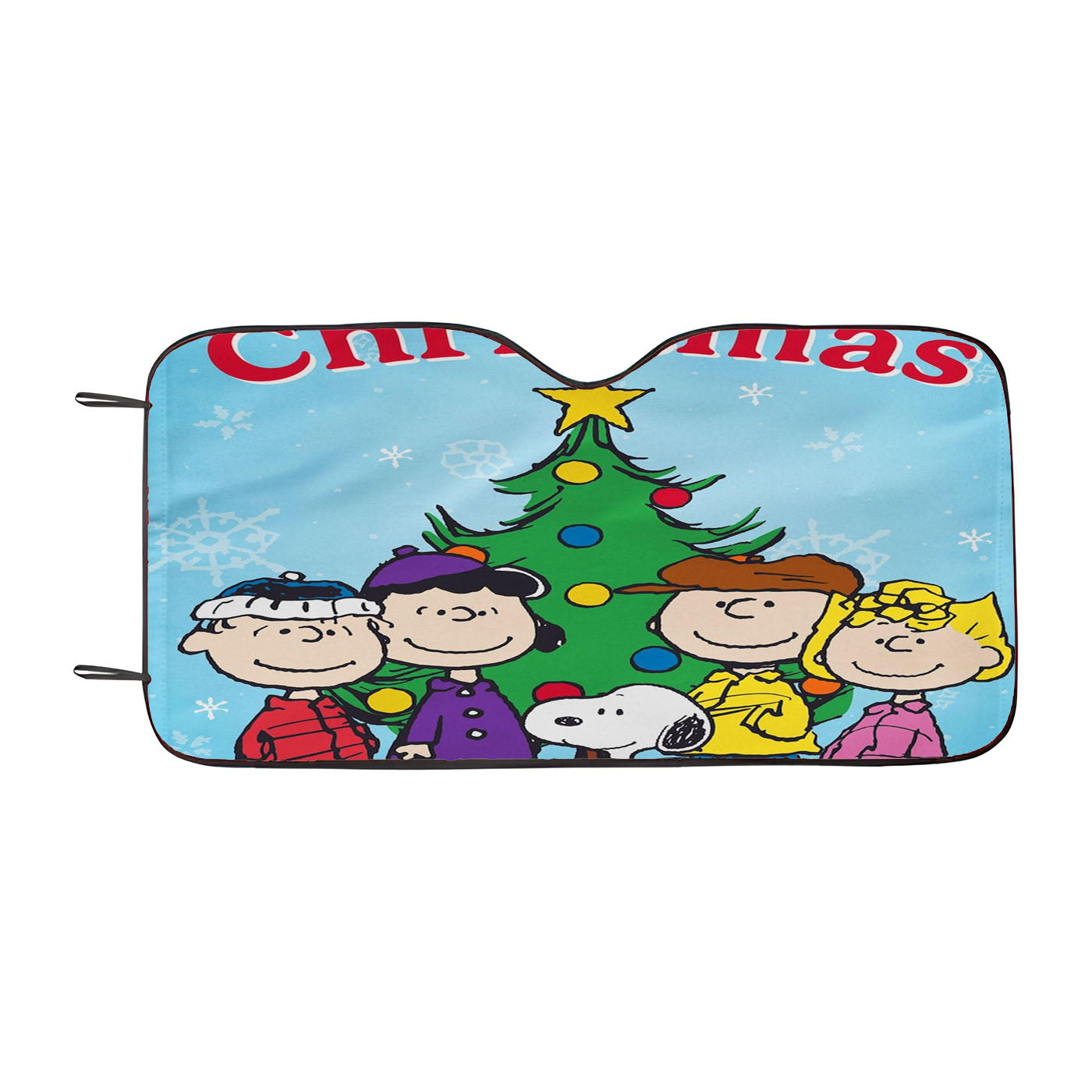 Peanuts Christmas Joy Car Auto Sun Shade Windshield Cover