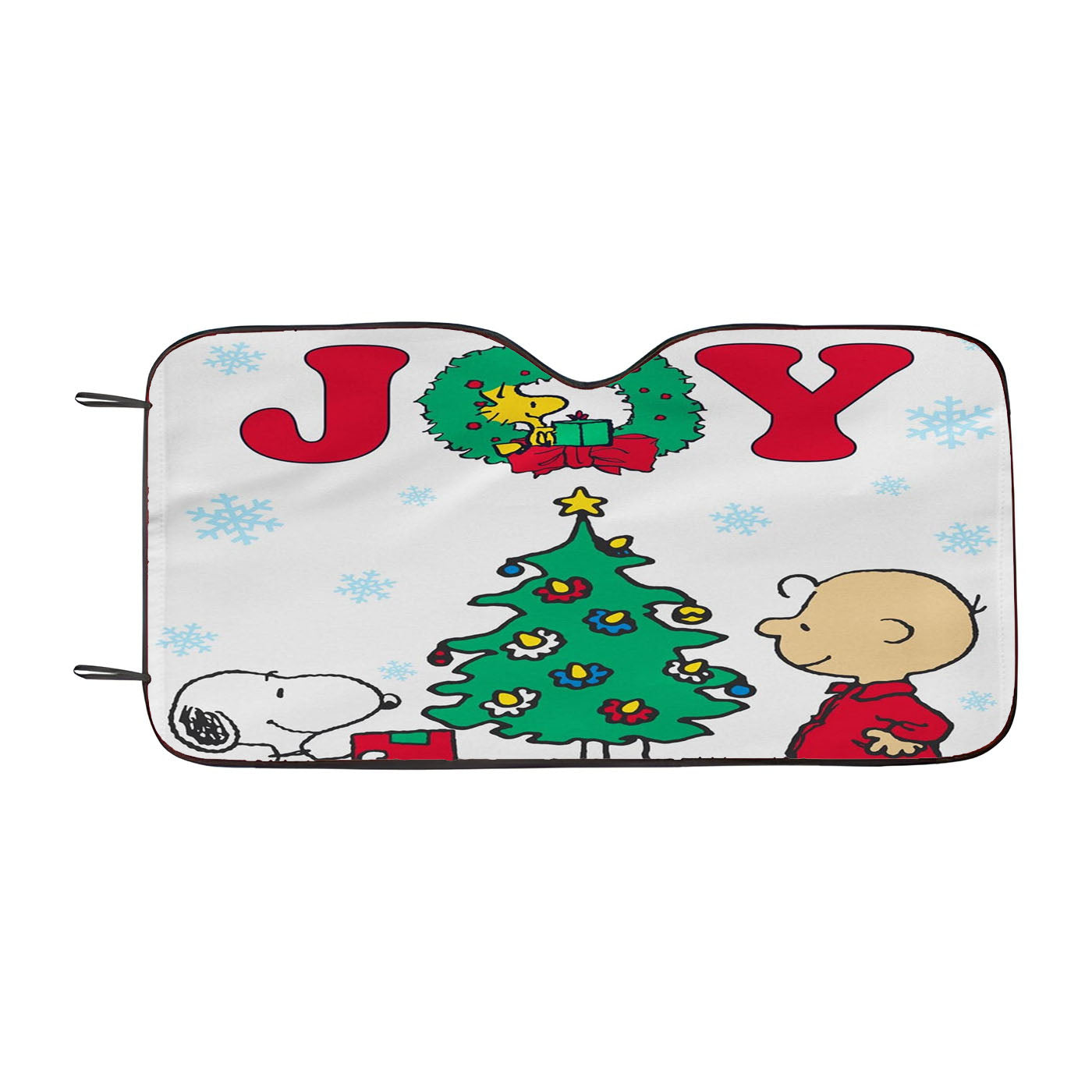 Peanuts Christmas Snoopy And Charlie Brown Car Auto Sun Shade Windshield Cover