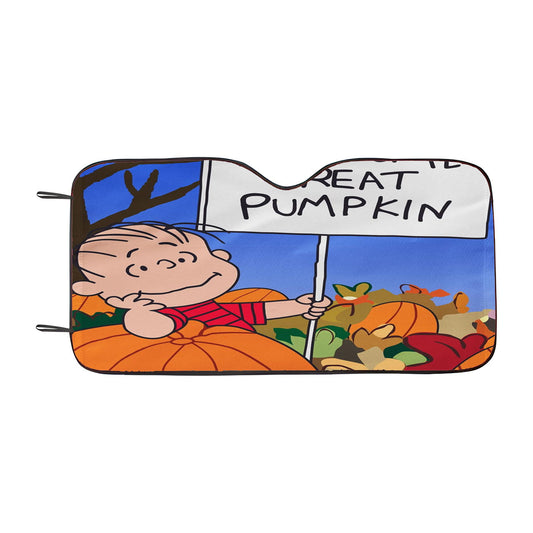 Peanuts Great Pumpkin Car Auto Sun Shade Windshield Cover