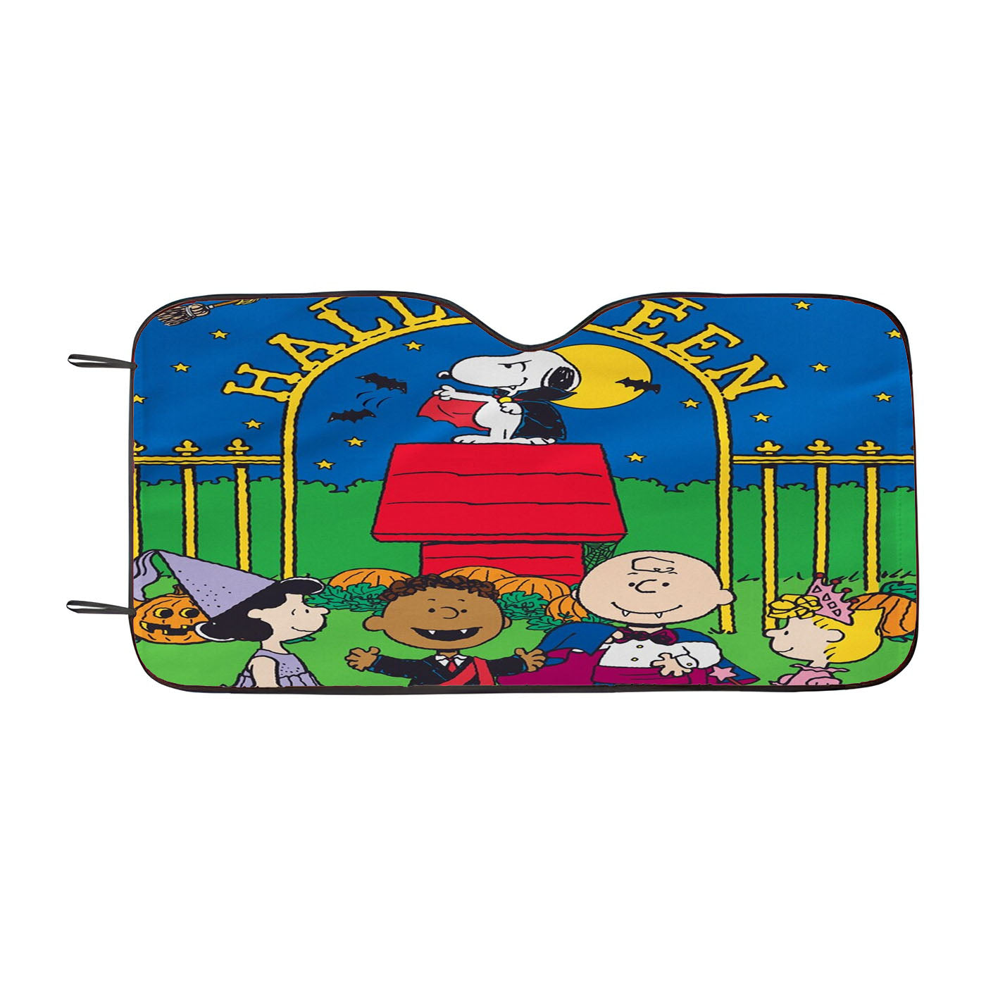 Peanuts Happy Camper S'Mores Car Auto Sun Shade Windshield Cover