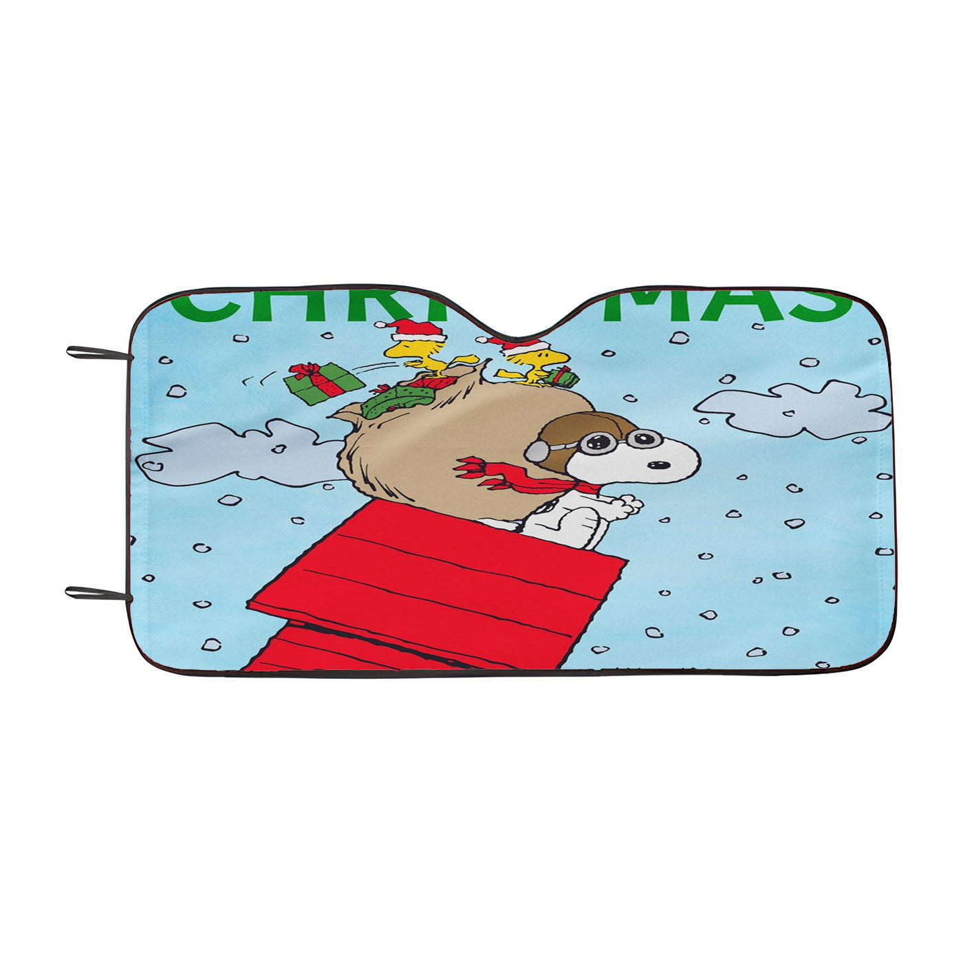 Peanuts Motorcycle Joe Snoopy Ready To Ride Car Auto Sun Shade Windshield Cover