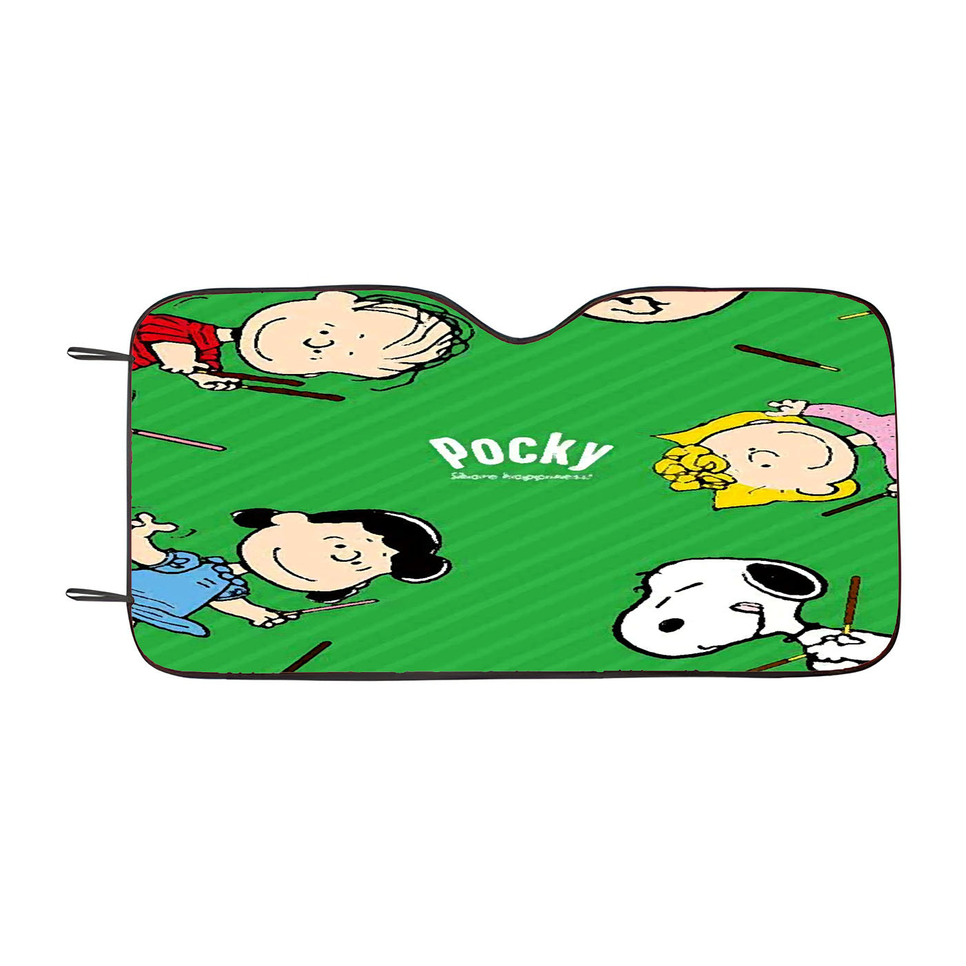 Peanuts Movie Worldwide Doodle Character Car Auto Sun Shade Windshield Cover