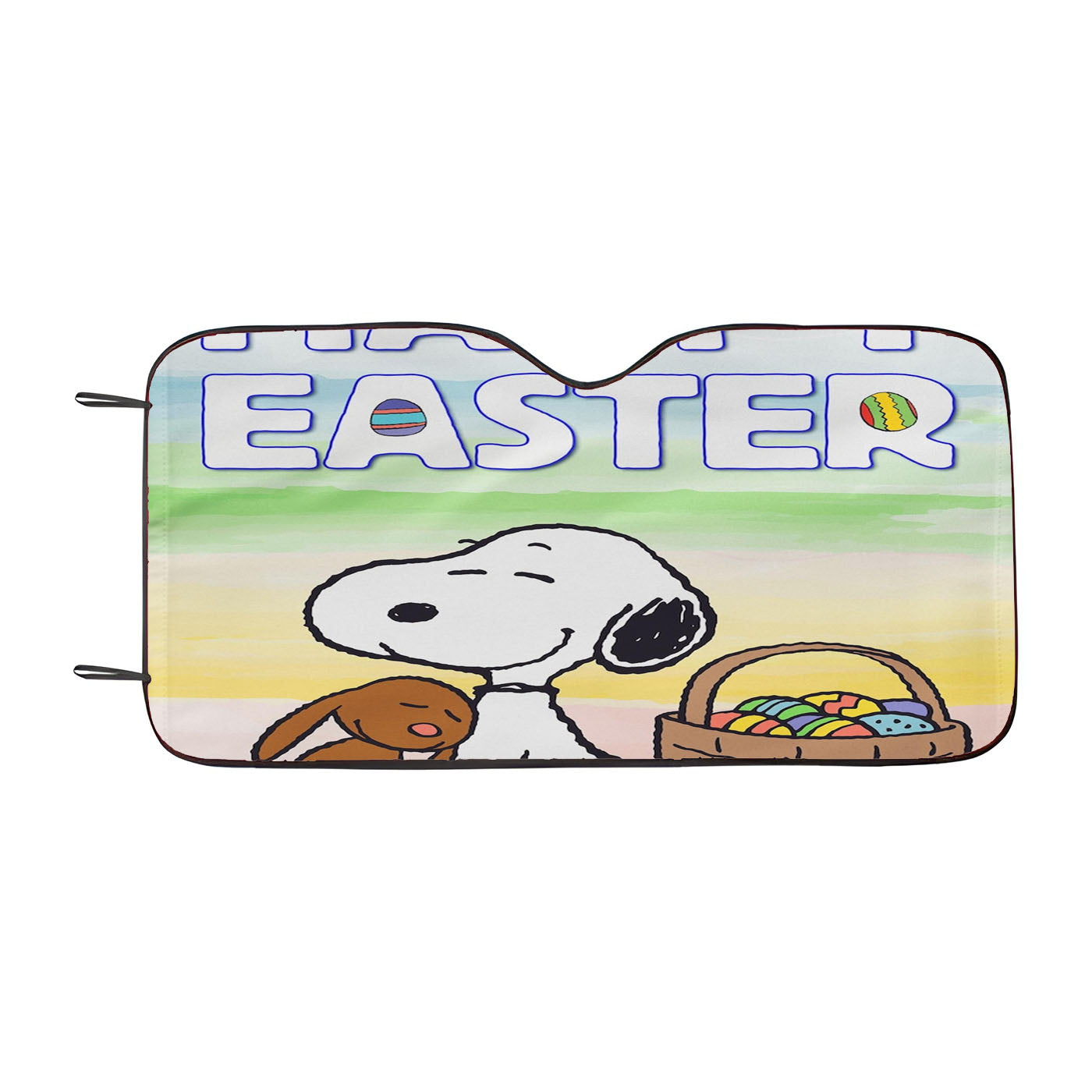 Peanuts Snoopy Easter Car Auto Sun Shade Windshield Cover
