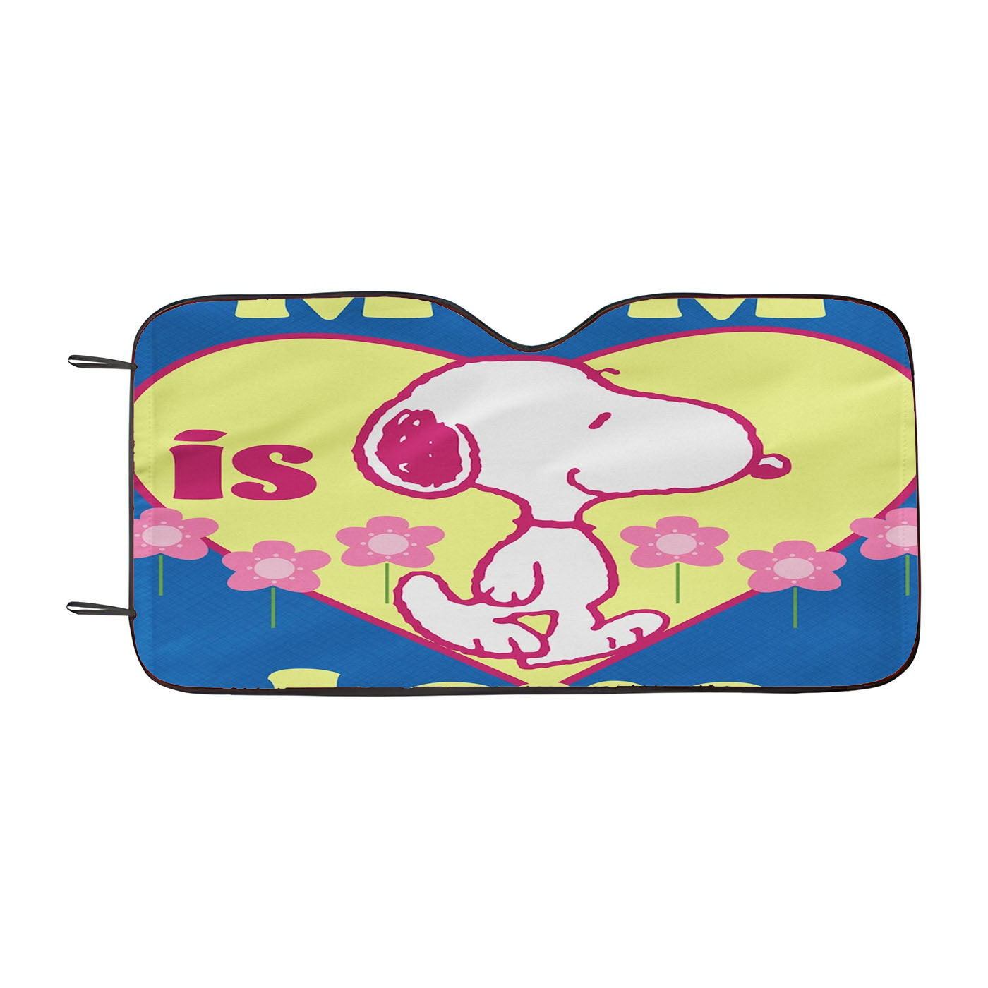 Peanuts Snoopy Soccer Goal Car Auto Sun Shade Windshield Cover