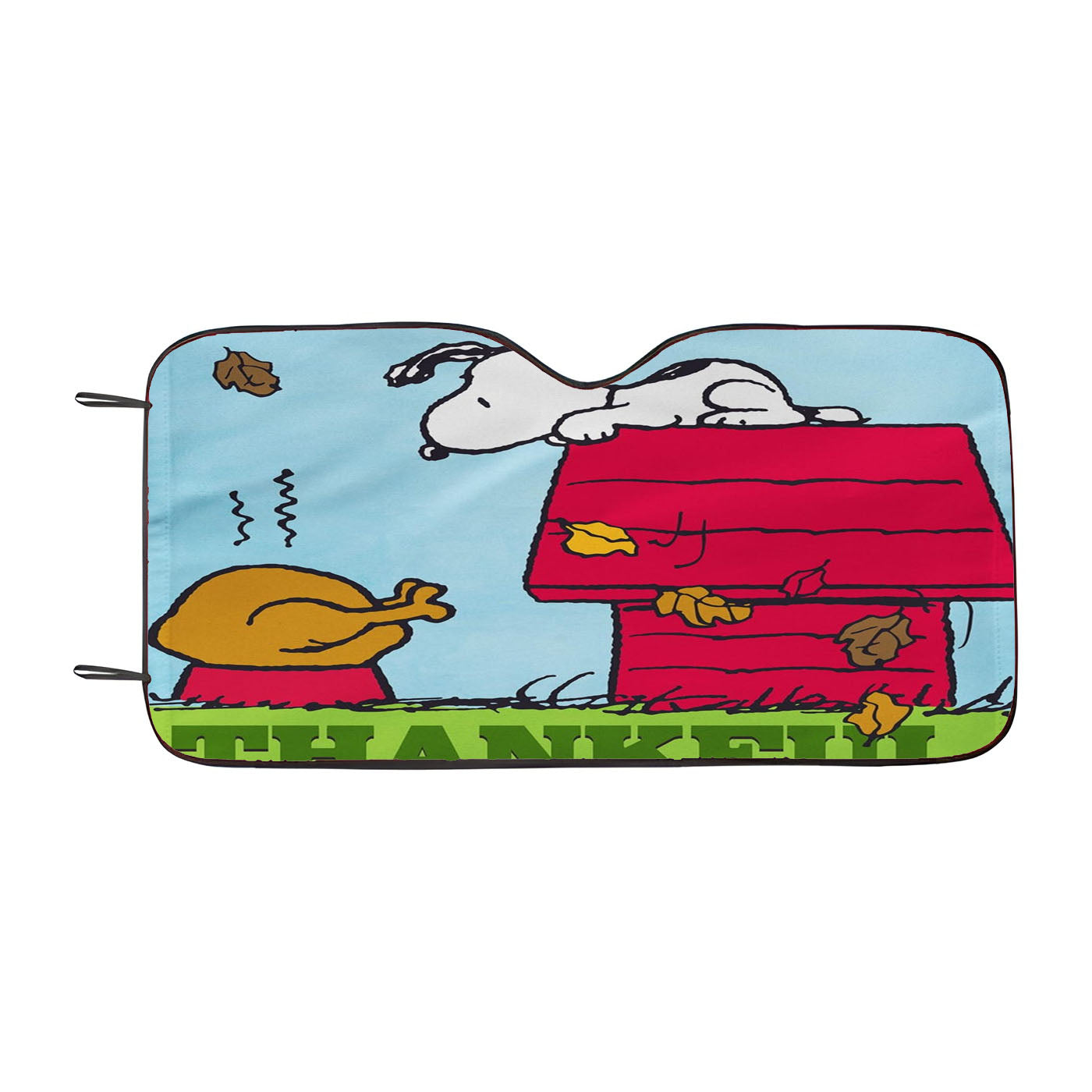 Peanuts Thanksgiving Snoopy Car Auto Sun Shade Windshield Cover