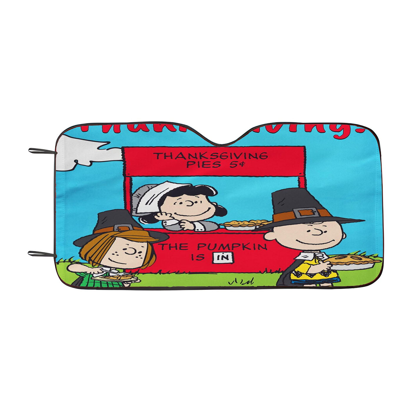 Peanuts Thanksgiving Woodstock Car Auto Sun Shade Windshield Cover