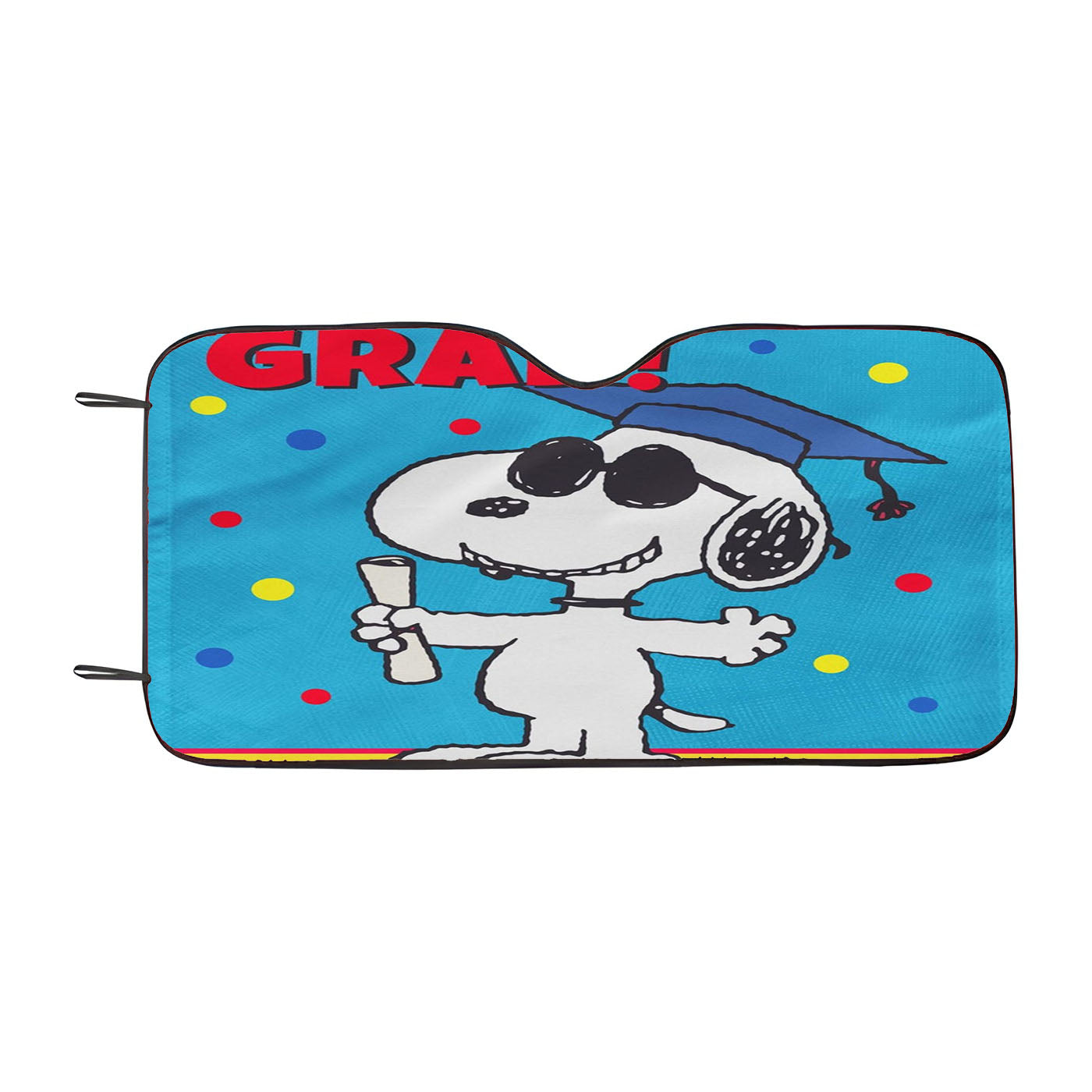 Personalized Snoopy Graduation Car Auto Sun Shade Windshield Cover