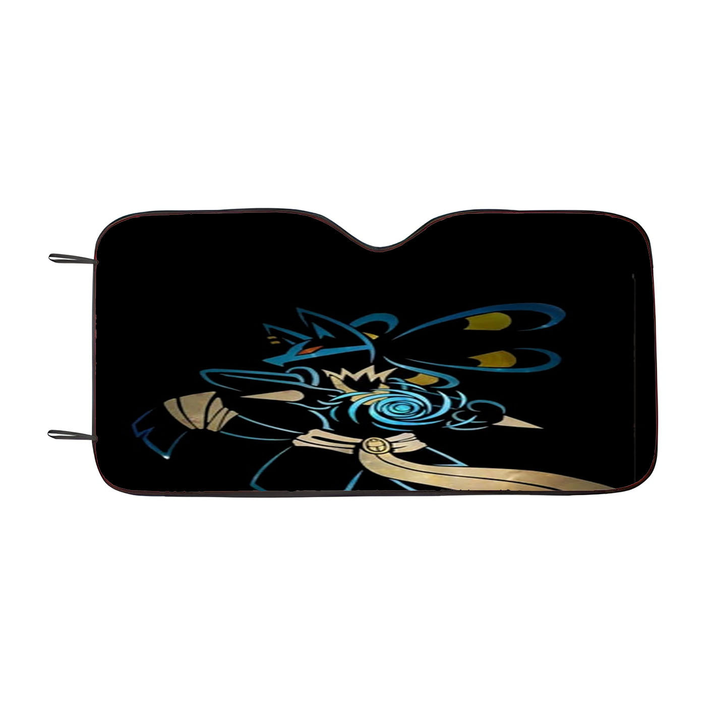 Pokemon Lucario Night Silhouette Car Auto Sun Shade Windshield Cover