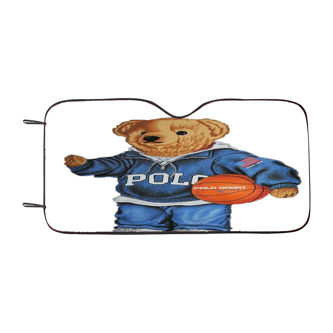 Polo Bear Black Car Auto Sun Shade Windshield Cover
