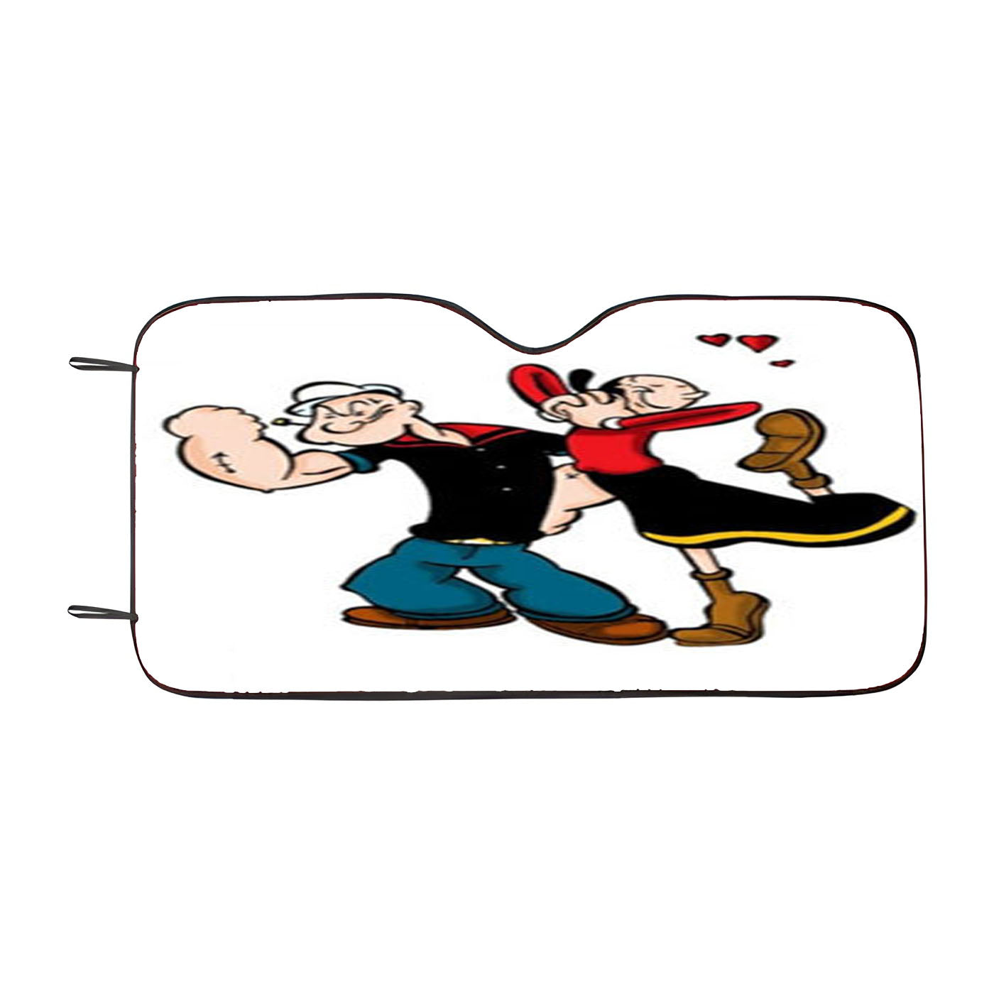 Popeye And Olive Car Auto Sun Shade Windshield Cover