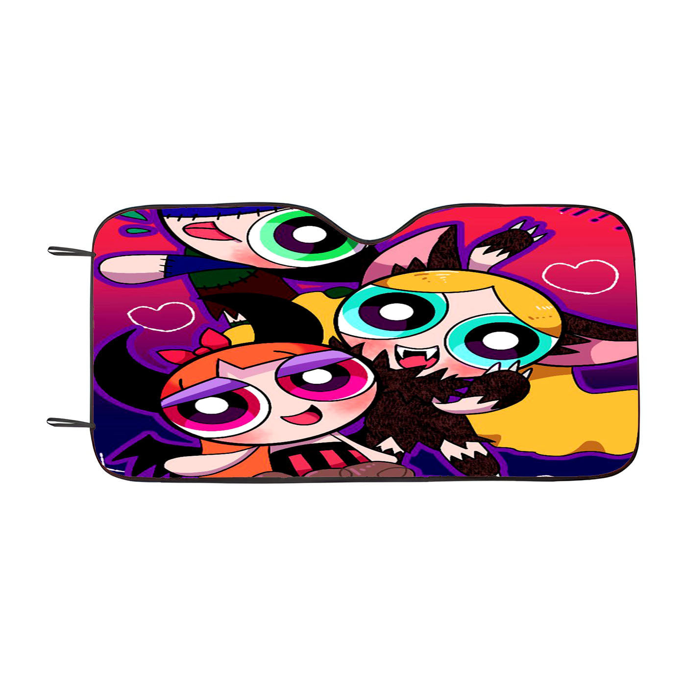 Powerpuff Girls Halloween Car Auto Sun Shade Windshield Cover