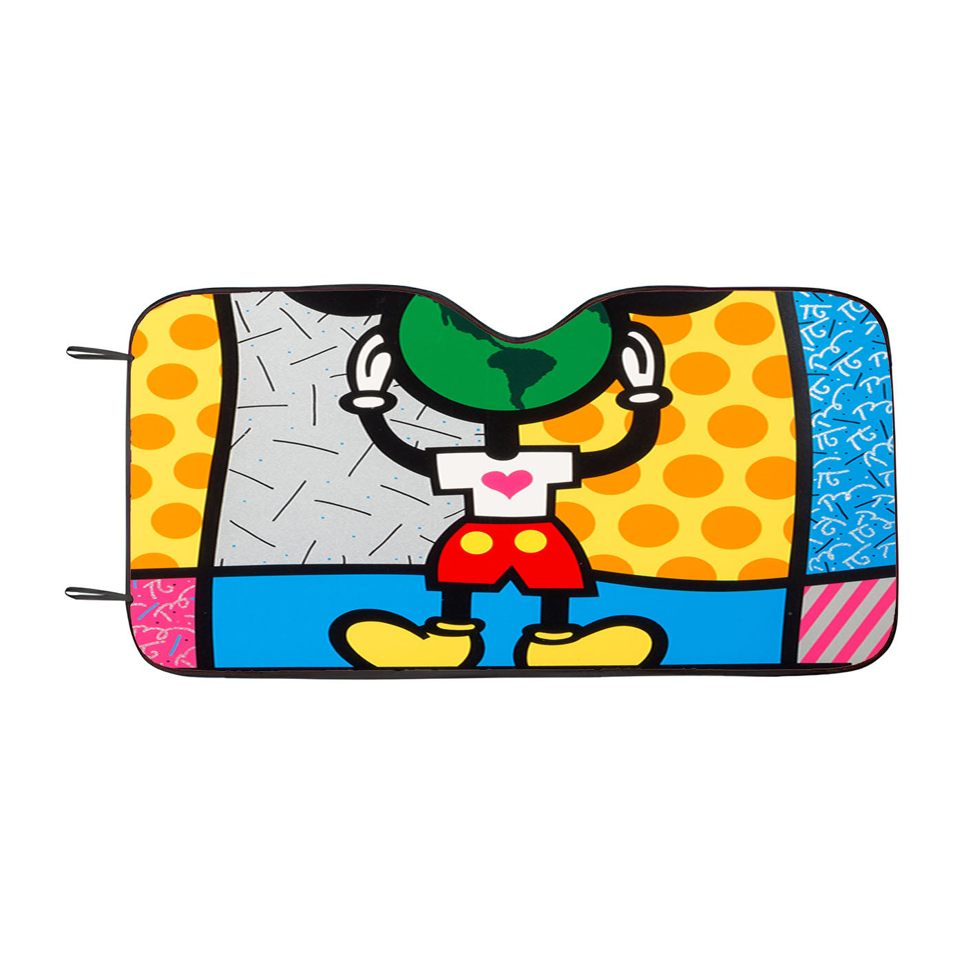 Romero Britto Mickeys World Wallpaper Car Auto Sun Shade Windshield Cover