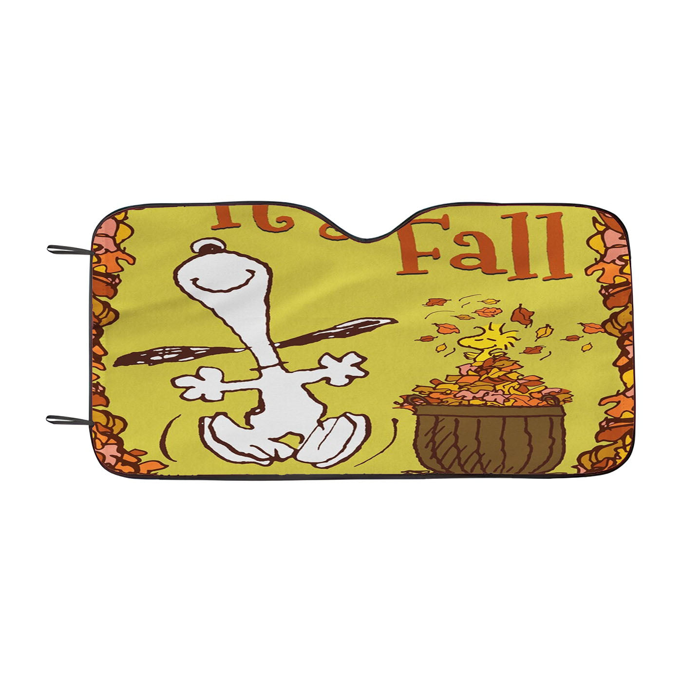 Snoopy And Woodstock Fall Car Auto Sun Shade Windshield Cover